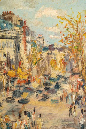 XXe siècle - Serge Belloni (1925-2005) - La Porte Saint-Denis vers 1970