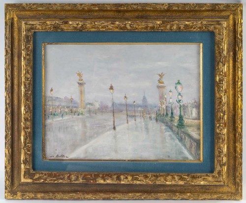 Serge Belloni (1925-2005) - Le Pont Alexandre III vers 1980 - Tableaux et dessins Style 