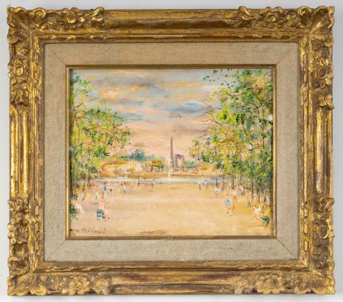 Serge Belloni (1925–2005) – Tuileries Garden, circa 1970 - Paintings & Drawings Style 50