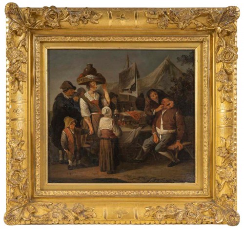 The Tooth Puller – Dutch School, circa 1700, follower of Pieter de Bloot