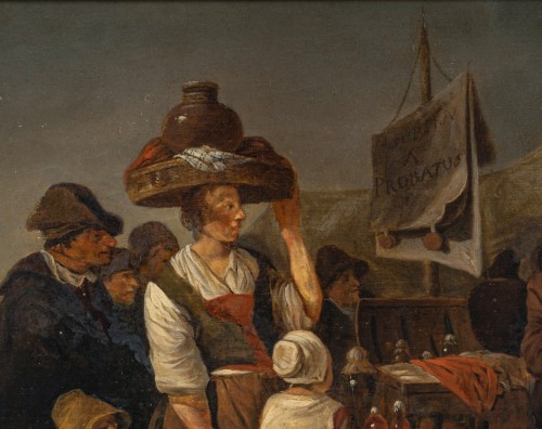 The Tooth Puller – Dutch School, circa 1700, follower of Pieter de Bloot - 