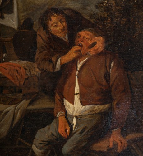 18th century - The Tooth Puller – Dutch School, circa 1700, follower of Pieter de Bloot