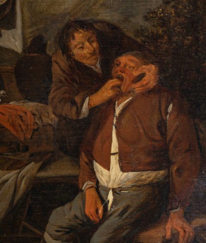 The Tooth Puller – Dutch School, circa 1700, follower of Pieter de Bloot - 