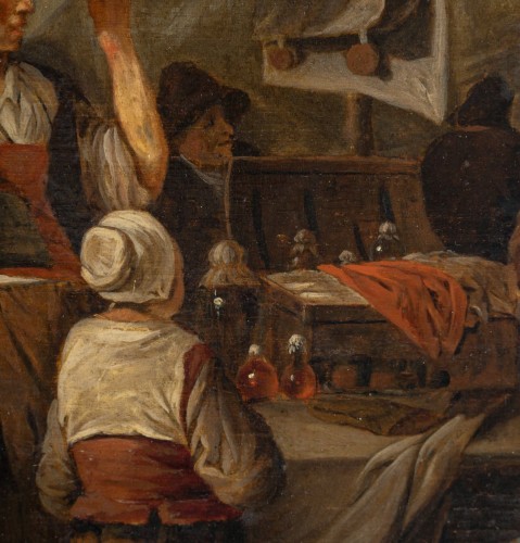 Antiquités - The Tooth Puller – Dutch School, circa 1700, follower of Pieter de Bloot