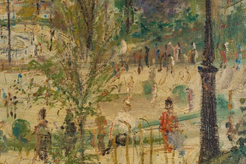  - Serge Belloni (1925-2005) Montmartre Square Louise-michel vu du Sacré-Coeur