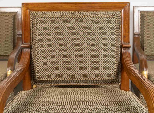 François Honoré Jacob (1770-1841) Quatre grands fauteuils en acajou d’époque Empire - MLD Antiquités