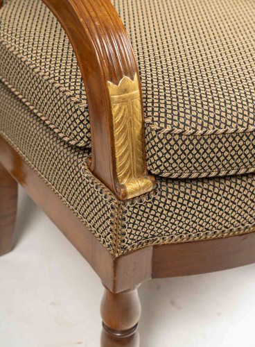 Empire - François Honoré Jacob (1770-1841) Quatre grands fauteuils en acajou d’époque Empire