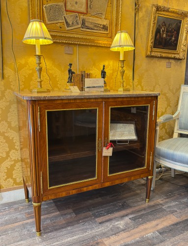 XVIIIe siècle - Bibliothèque d'époque Louis XVI provenance Villa Monte-Cristo d'Alexandre Dumas fils