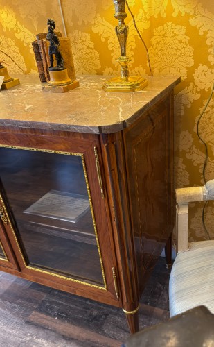 Antiquités - Bibliothèque d'époque Louis XVI provenance Villa Monte-Cristo d'Alexandre Dumas fils