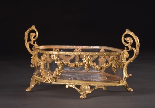 Gilt bronze  cut crystal jardinier - Restauration - Charles X