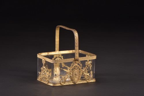 Decorative Objects  - Gilt bronze cut crystal, Jardiniere