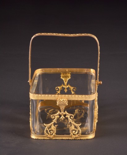 19th century - Gilt bronze cut crystal, Jardiniere