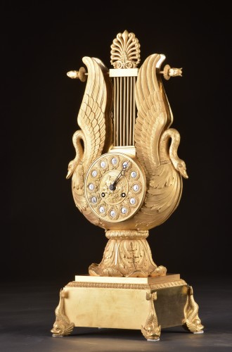 Empire - Swan lyre clock from the French Empire period