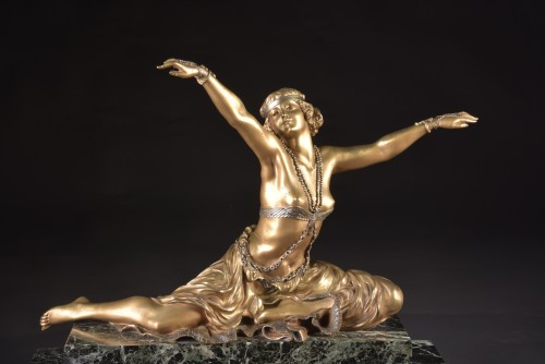 Claire-Jeanne-Roberte COLINET (1880-1950) -) Danseuse - Sculpture Style Art nouveau