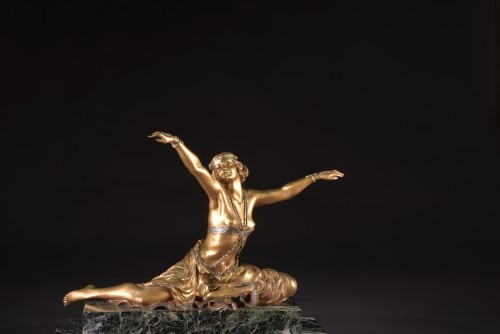 Sculpture Sculpture en Bronze - Claire-Jeanne-Roberte COLINET (1880-1950) -) Danseuse