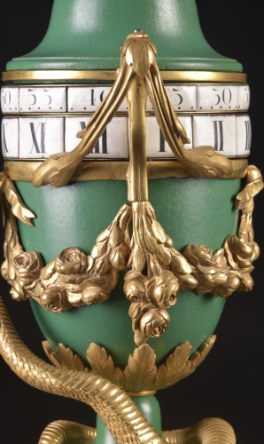 Louis XVI - Louis XVI Sevre porcelain cercle tournant clock 