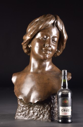 Female bust of Arthur Puyt (1873-1955) - Sculpture Style Art nouveau