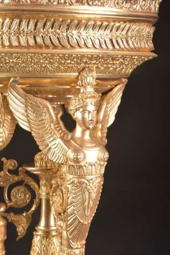 A late 19th c gilt bronze centerpiece - Napoléon III