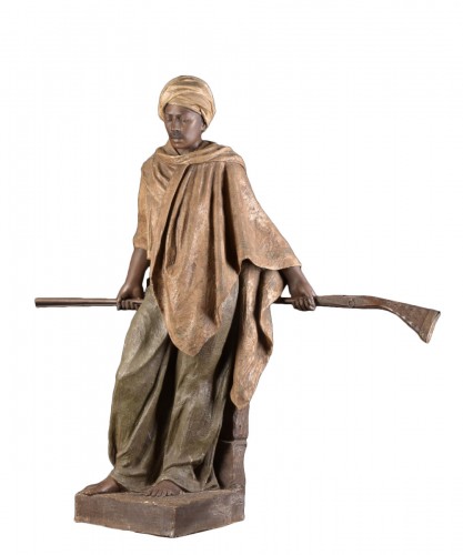 Large Orientalist Terracotta sculpture - Friedrich Goldscheider (1845-1897)