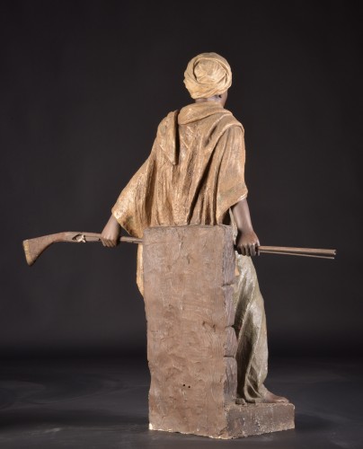 Antiquités - Large Orientalist Terracotta sculpture - Friedrich Goldscheider (1845-1897)