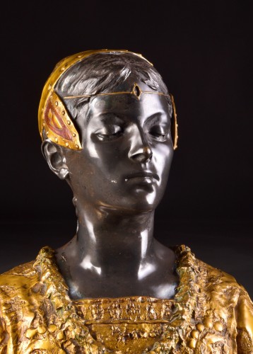 Grande Dame patricienne Florentine - Roland Colombo-Grange (20th) - Sculpture Style 