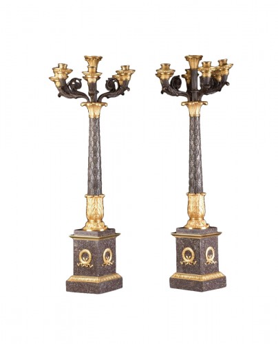Large candelabra with Porphyry