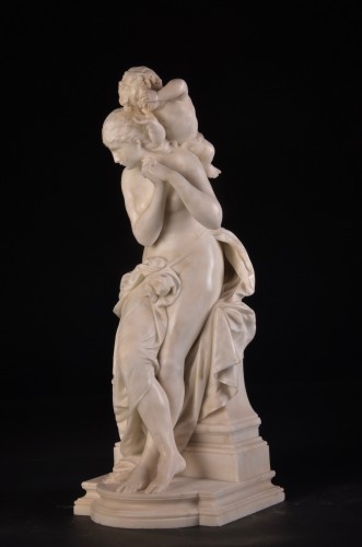 Luca Madrassi (1848-1919) - groupe en marbre - Mora Antiques