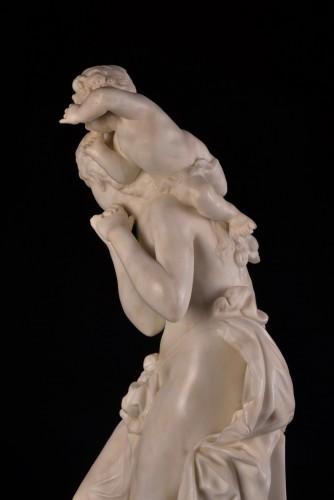 Luca Madrassi (1848-1919) - Marble group - 
