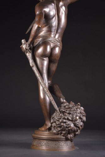  - David vainqueur ( 112 cm) d'Antonin Mercié (1845-1916)