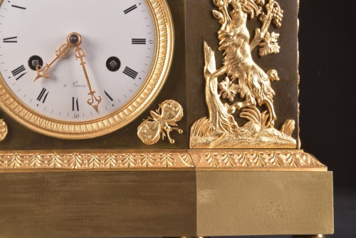 A rare French Directoire clock with Amalthea - 