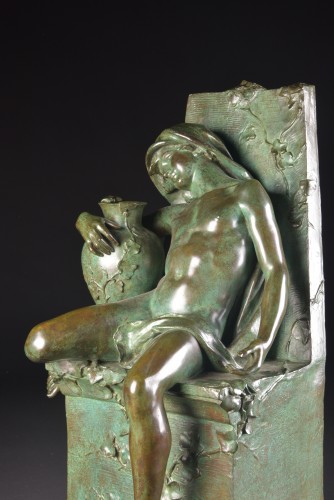 Antiquités - Sleeping youth - Alphonse Emmanuel de Moncel (1866 - 1930)