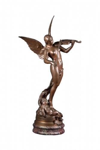 Large bronze of Psyche - Sylvain Kinsburger (1855-1935)