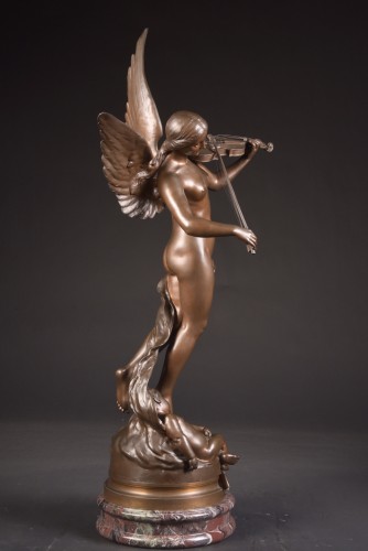 Sculpture Sculpture en Bronze - Grand bronze de Psyché - Sylvain Kinsburger (1855-1935)