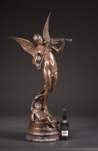 XXe siècle - Grand bronze de Psyché - Sylvain Kinsburger (1855-1935)