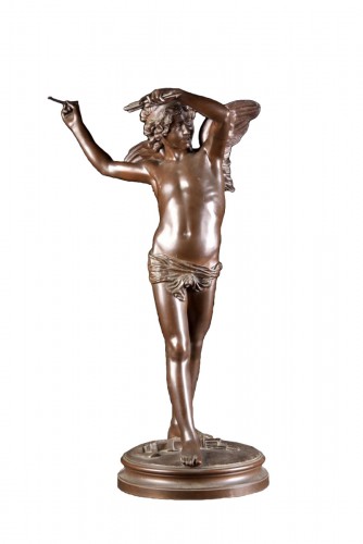 Large cupid - Augustin Moreau-Vauthier (1831-1893)