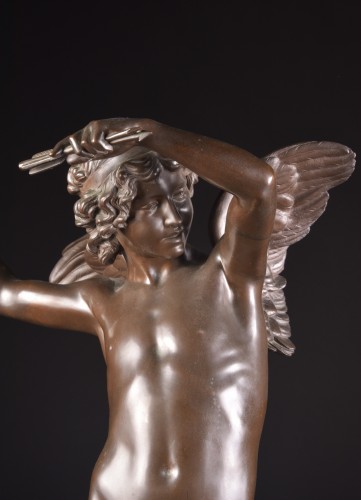 Grand cupidon - Augustin Moreau-Vauthier (1831-1893) - Sculpture Style 