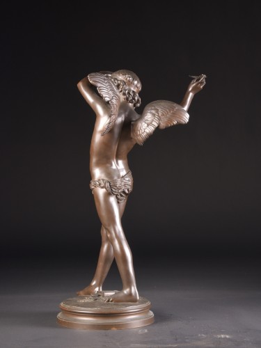 Antiquités - Large cupid - Augustin Moreau-Vauthier (1831-1893)