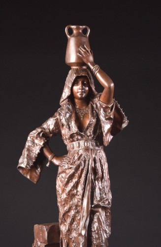 Sculpture Sculpture en Bronze - Gaston Leroux (1854-1942) - Rebecca