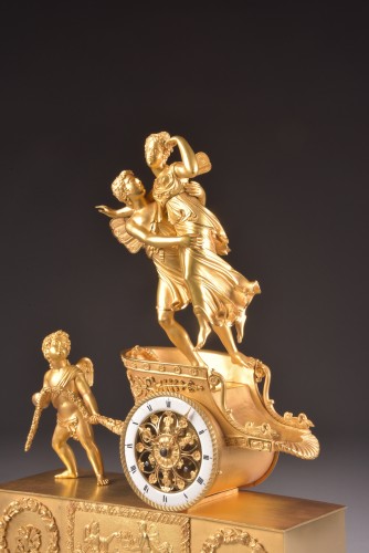 Antiquités - French Empire period &quot;chariot clock&quot; from, circa 1805-1810