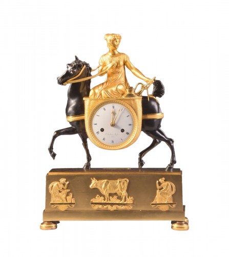 French Empire Mantel Clock, &#039;la laitiere&#039;, Ca. 1820