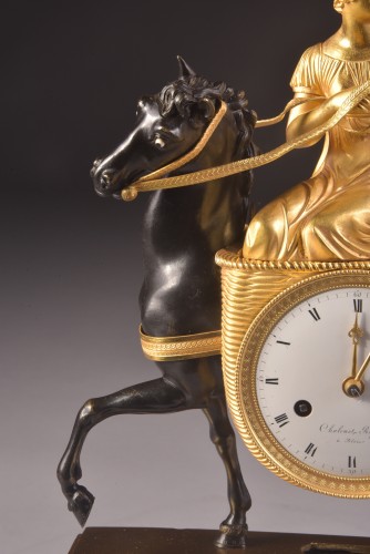 Horology  - French Empire Mantel Clock, &#039;la laitiere&#039;, Ca. 1820