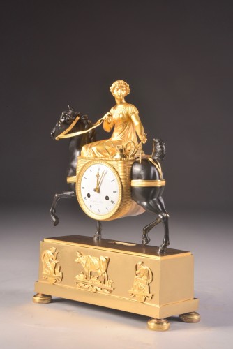 Empire - French Empire Mantel Clock, &#039;la laitiere&#039;, Ca. 1820