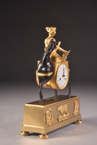 Antiquités - French Empire Mantel Clock, &#039;la laitiere&#039;, Ca. 1820