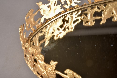 Centre de table en bronze doré et miroir d'époque Napoléon III - Napoléon III