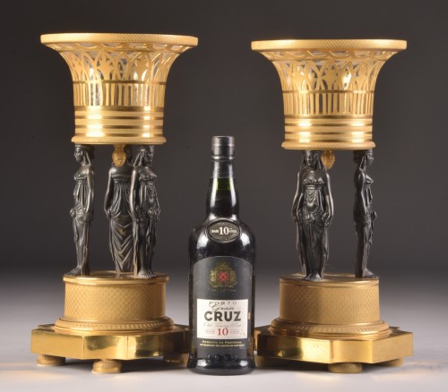 A Pair Of late 19th Century Centerpiece With Caryatids - Decorative Objects Style Napoléon III