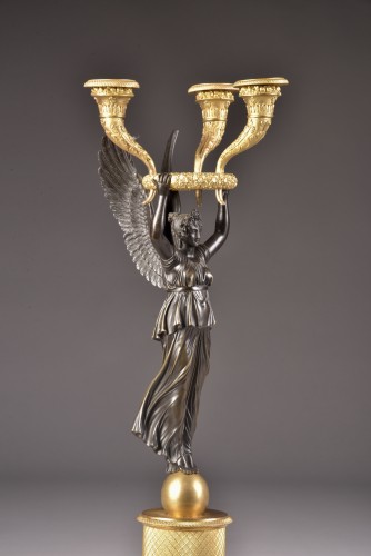 19th century - Pair Empire candelabra