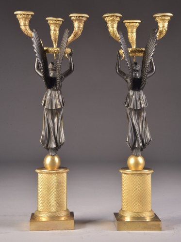 Empire - Pair Empire candelabra