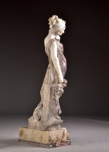 Grand marbre de Carrare et coloré, Professeur Aristide Petrilli (1868-1930) - Art Déco