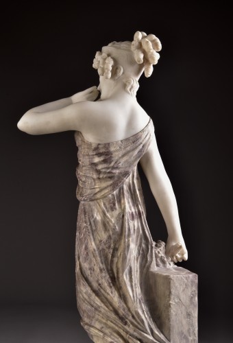 Art Déco - Grand marbre de Carrare et coloré, Professeur Aristide Petrilli (1868-1930)