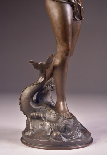 19th century - Auguste Moreau (1834-1917), A Large Bronze Of Venus